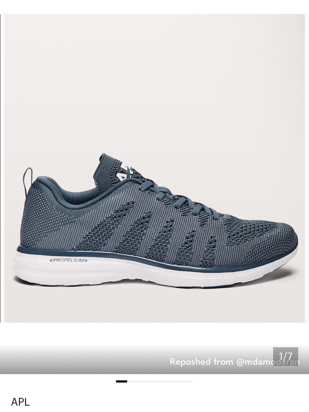 APL Men’s Techloom Pro Blue Mesh Sneakers Lululemon